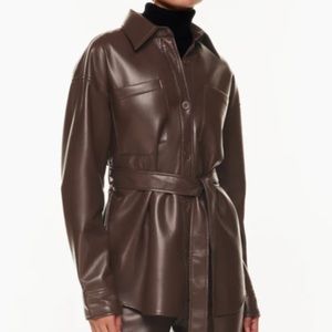 Shacket- Aritzia Babaton Ava, in brown. Never worn.